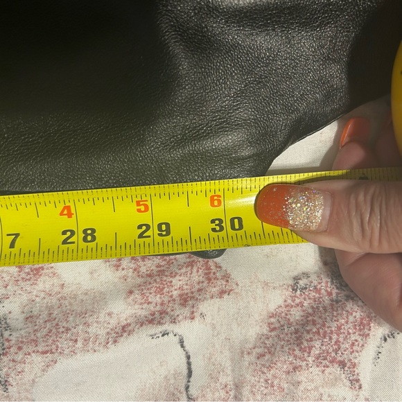 Black leather slacks - Picture 8 of 9